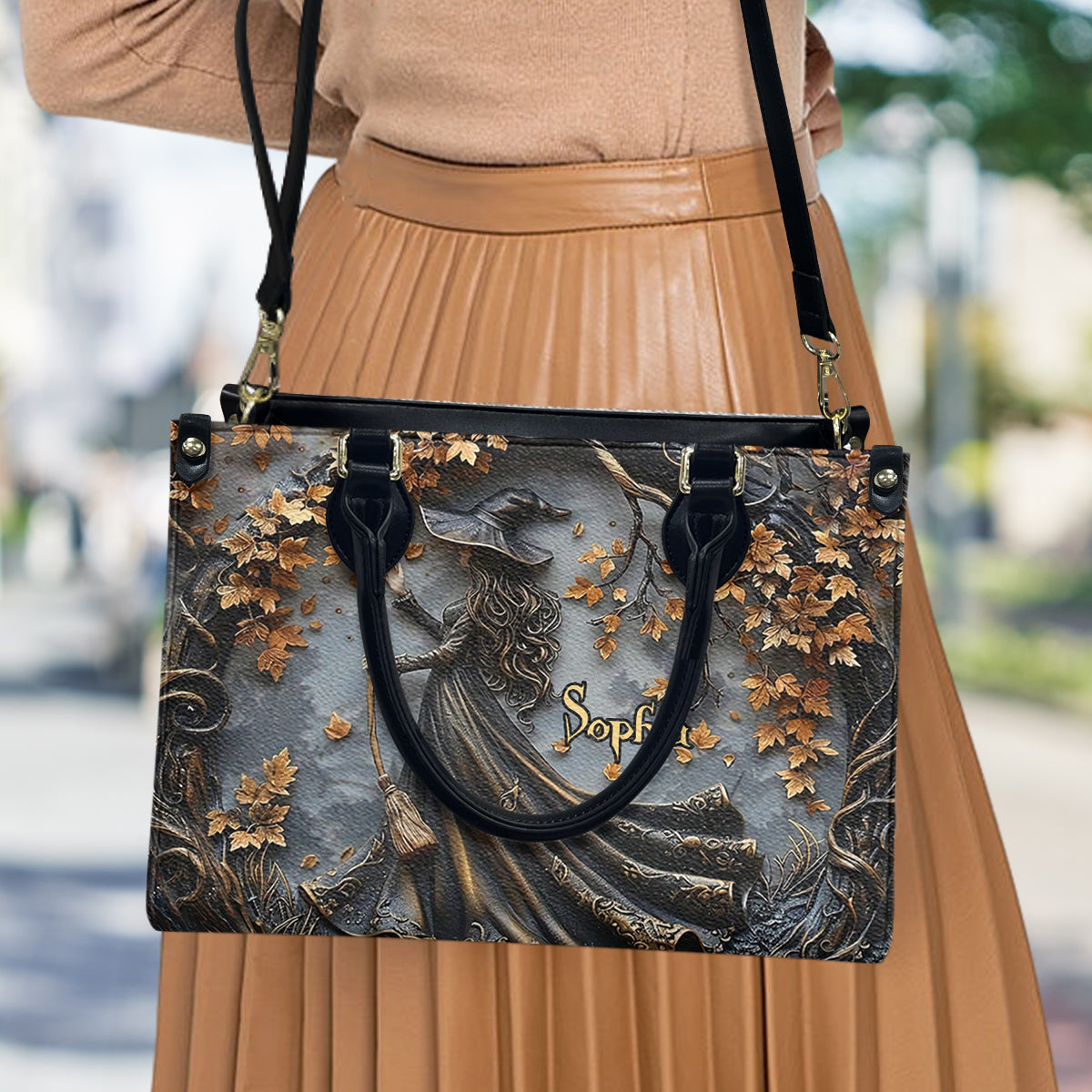 Beautiful Witch - Personalized Witch Leather Handbag