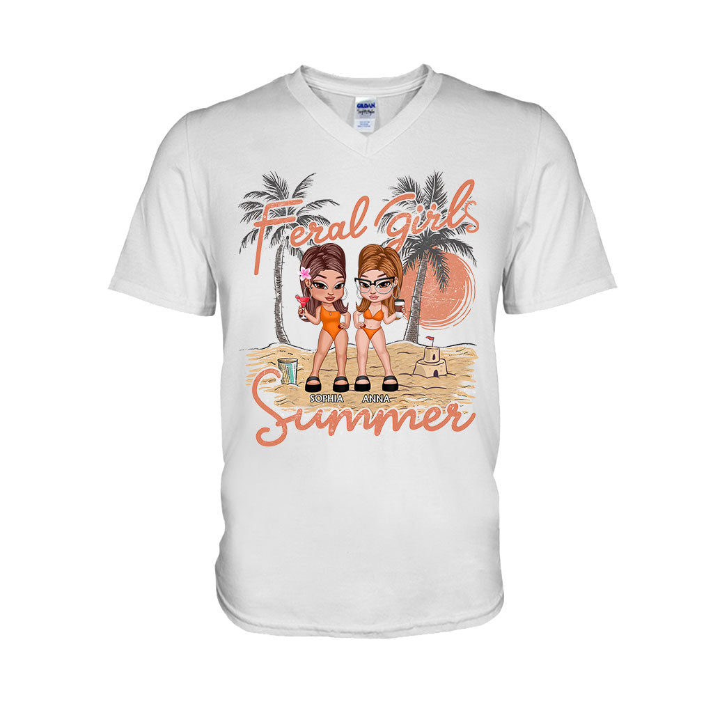 Feral Girls Summer - Personalized Bestie T-shirt And Hoodie