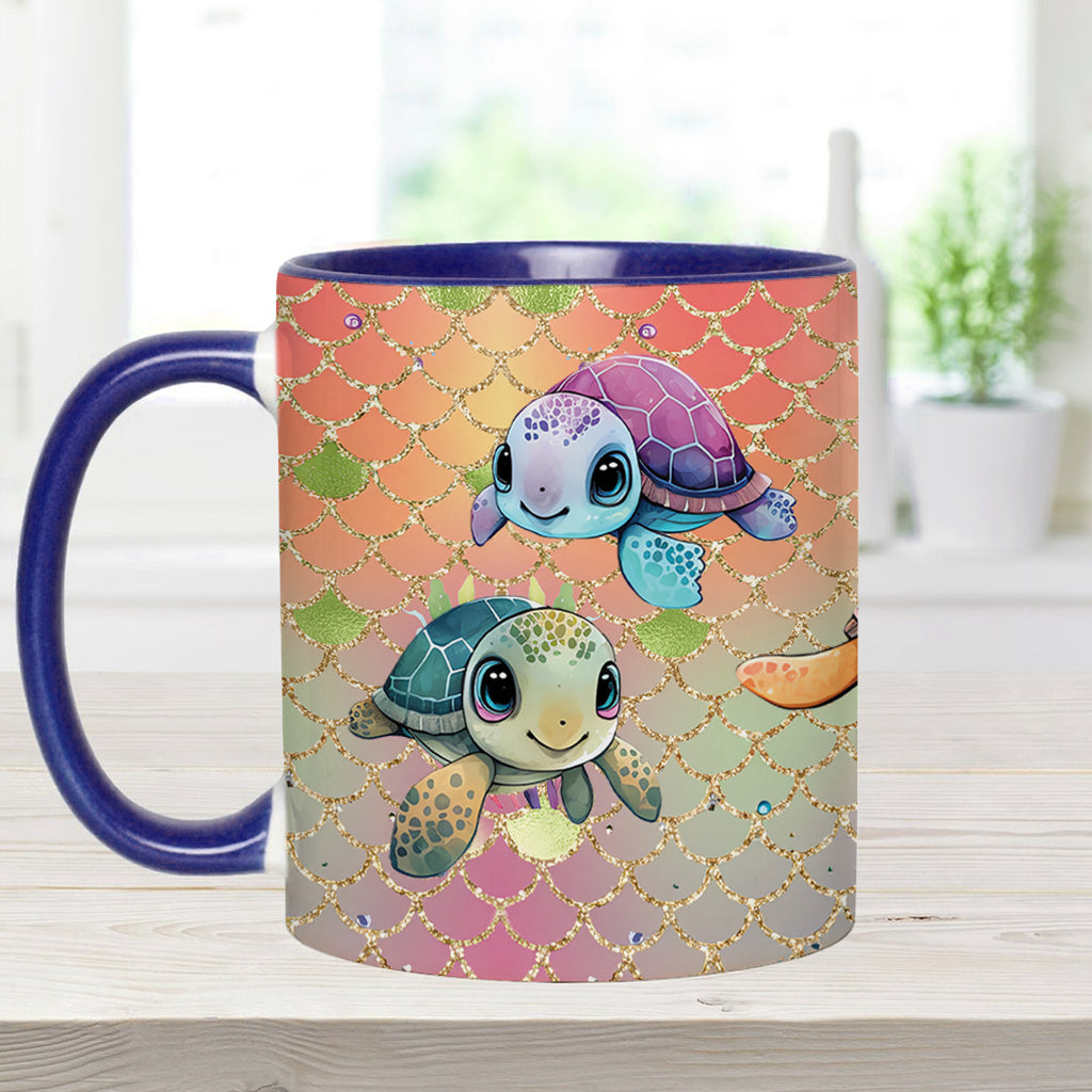 Cute Turtles - Personalized Turtle Accent Mug