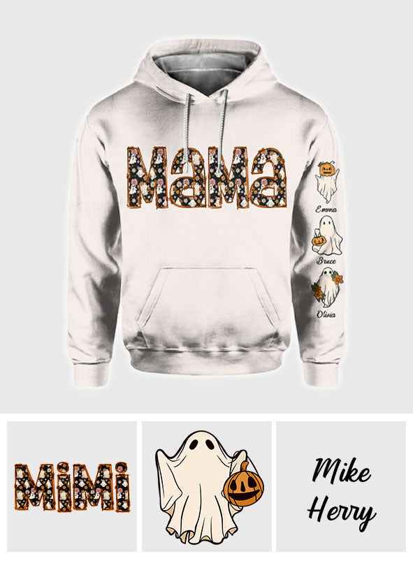 Spooky Mama Grandma - Personalized Mother All Over Shirt