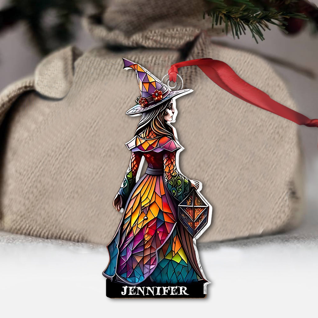 Beautiful Witch - Personalized Witch Custom Shaped Ornament
