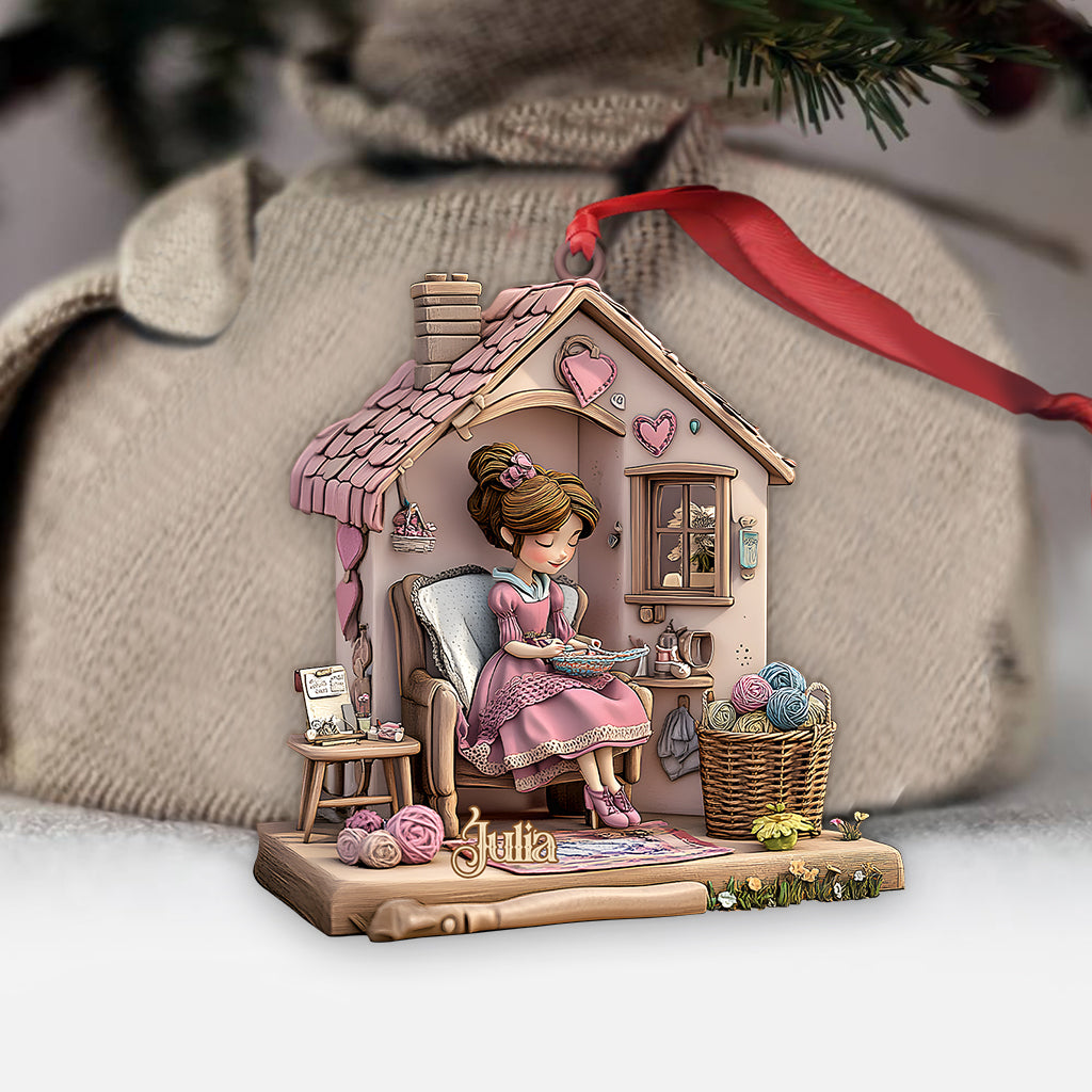 My Happy Place - Personalized Crocheting Ornament