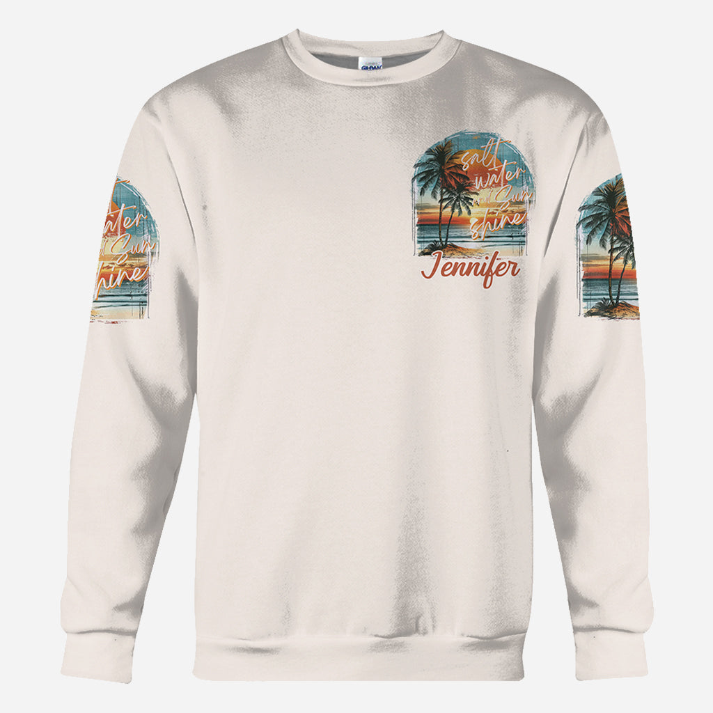 Salt Water Sunshine - Personalized Sea Lover All Over Shirt