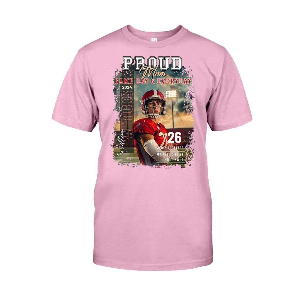 Pround Mom/ Dad/... Game Day & Everyday - Personalized Football T-shirt And Hoodie