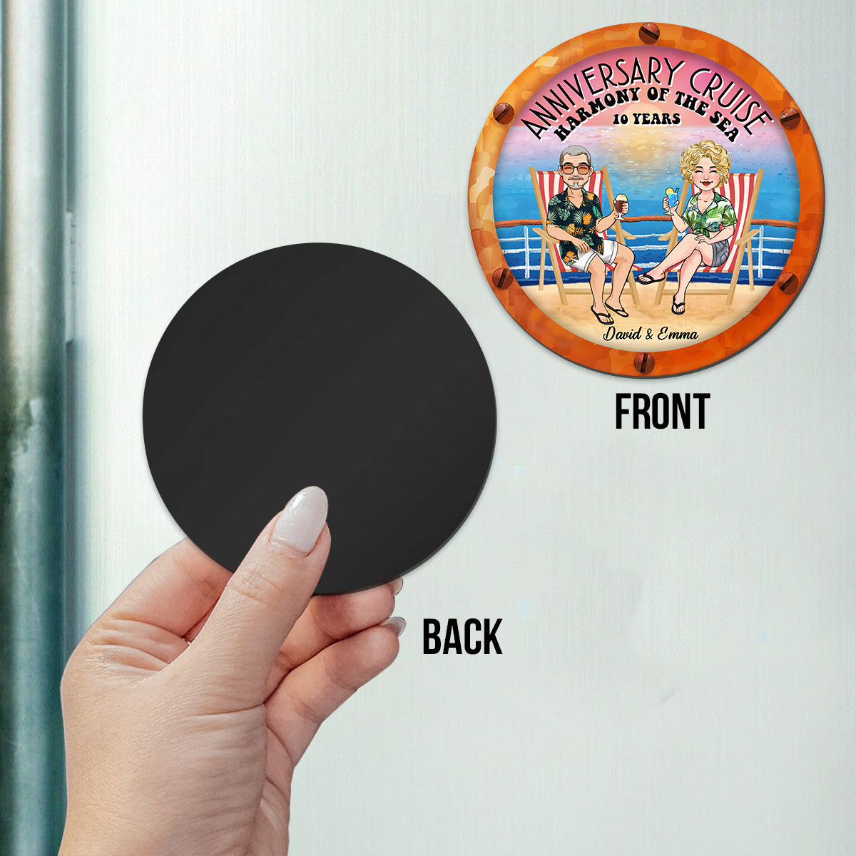 Anniversary Cruise Door Decorations - Personalized Cruising Magnet