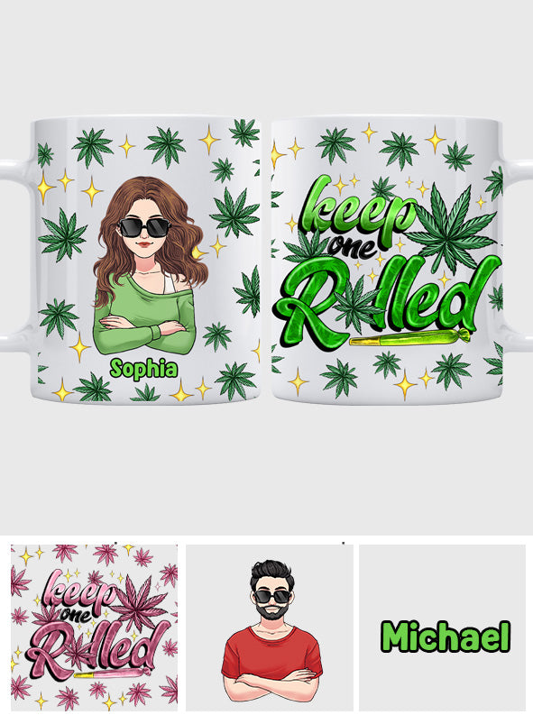 Immer einen gerollt dabei – personalisierter Weed-Becher