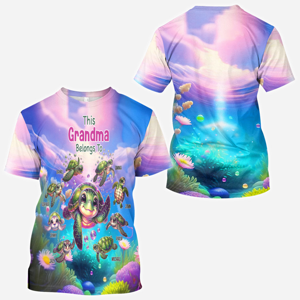 This Grandma Belongs To - Personalized Grandma All Over Shirt