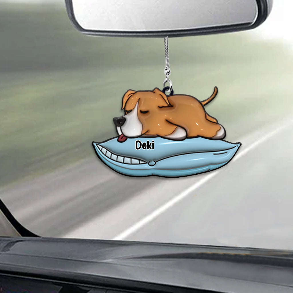 I Love My Dogs - Personalized Dog Car Ornament