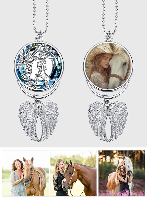 Forever Loved - Personalized Horse Wings Ornament