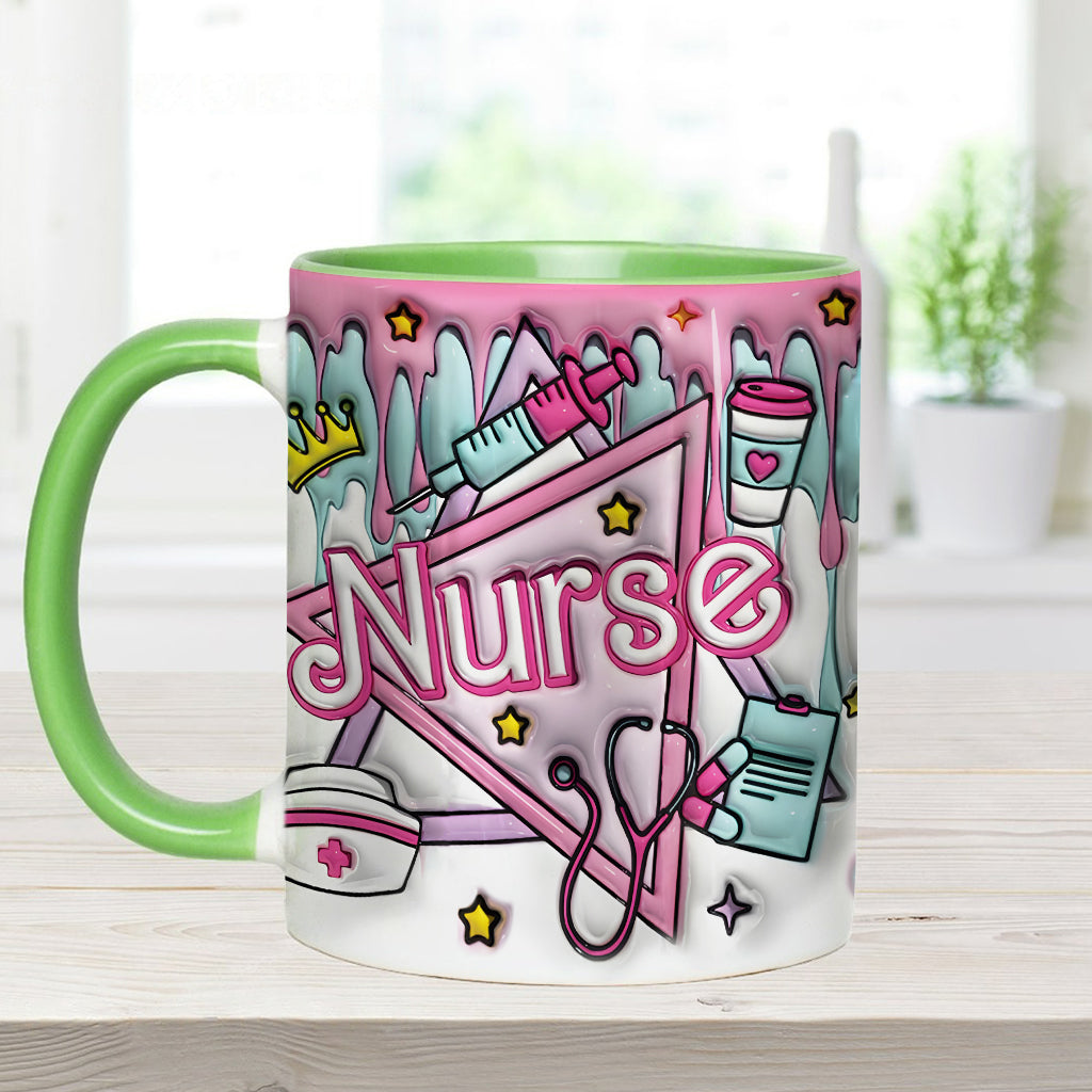 Proud Nurse - Personalized Nurse Accent Mug