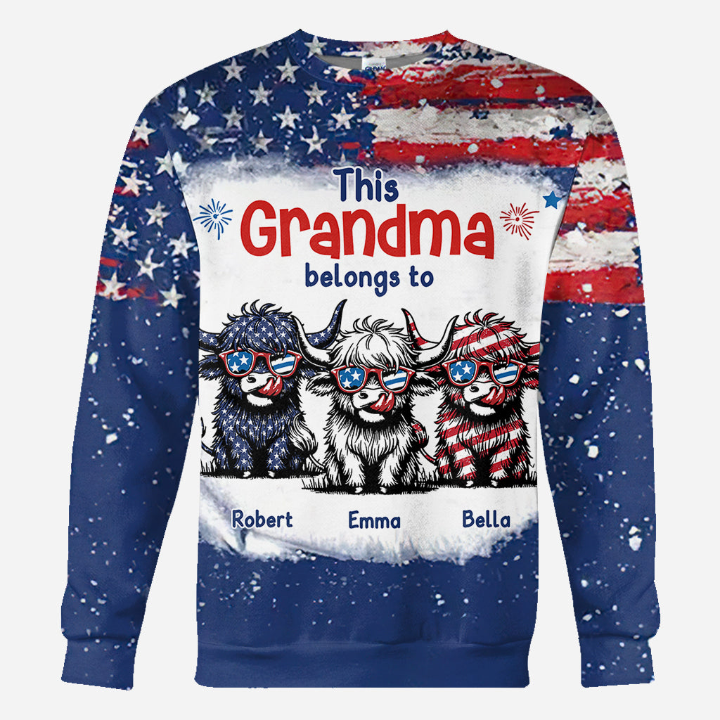 This Grandma Belongs To These Cuties - Personalized All Over Shirt