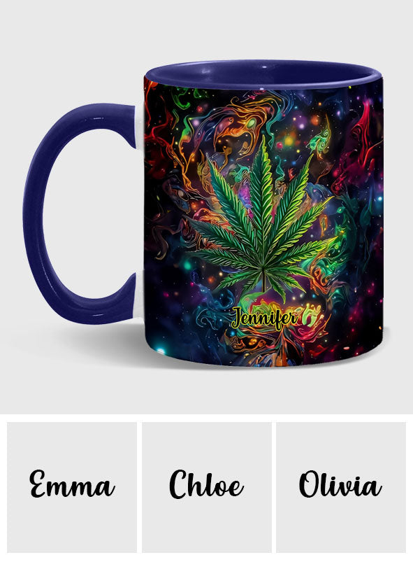 Mug personnalisé « Stoner Chick » avec motif cannabis