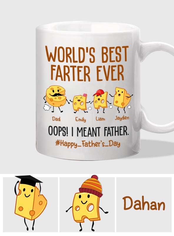 World's Best Farter Funny Cheese - Personalized Father Mug