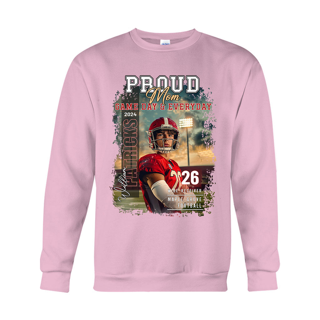 Pround Mom/ Dad/... Game Day & Everyday - Personalized Football T-shirt And Hoodie
