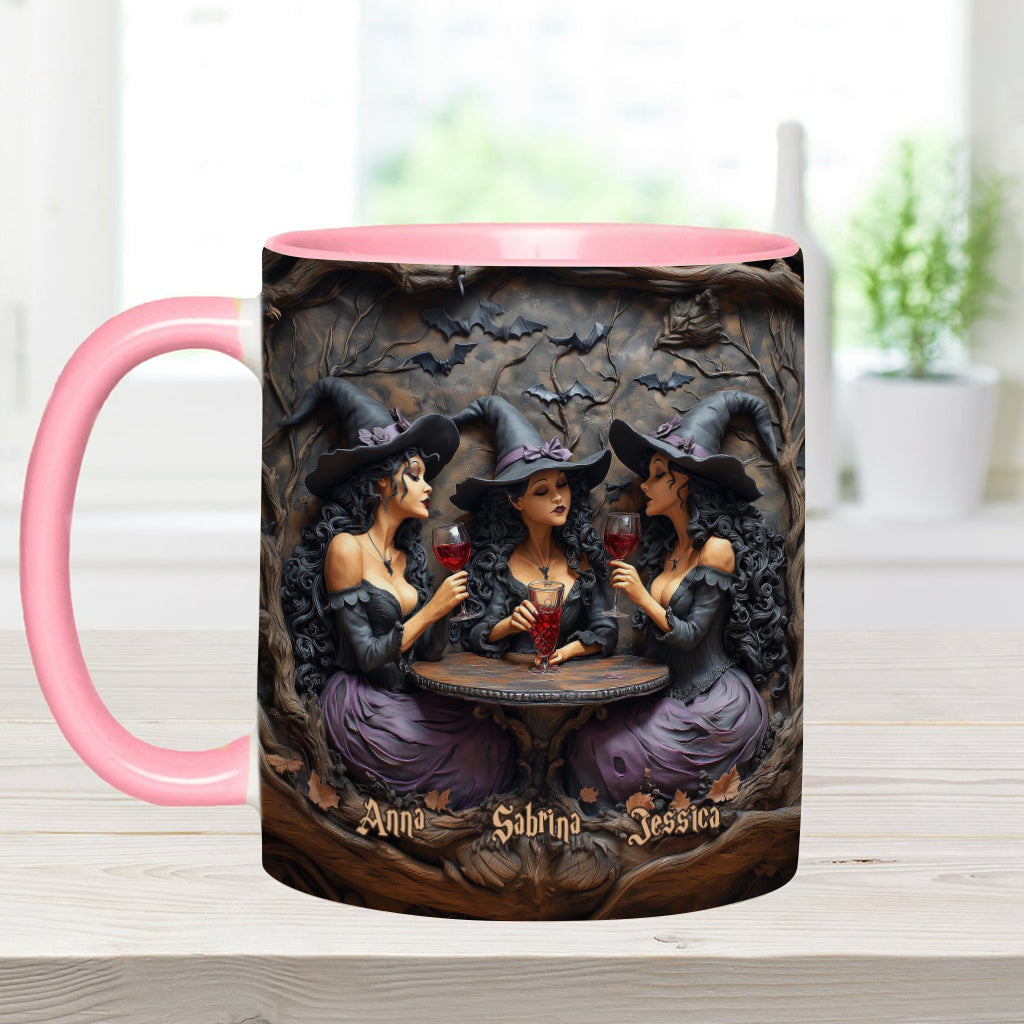 Drink Up Witches - Personalized Bestie Accent Mug