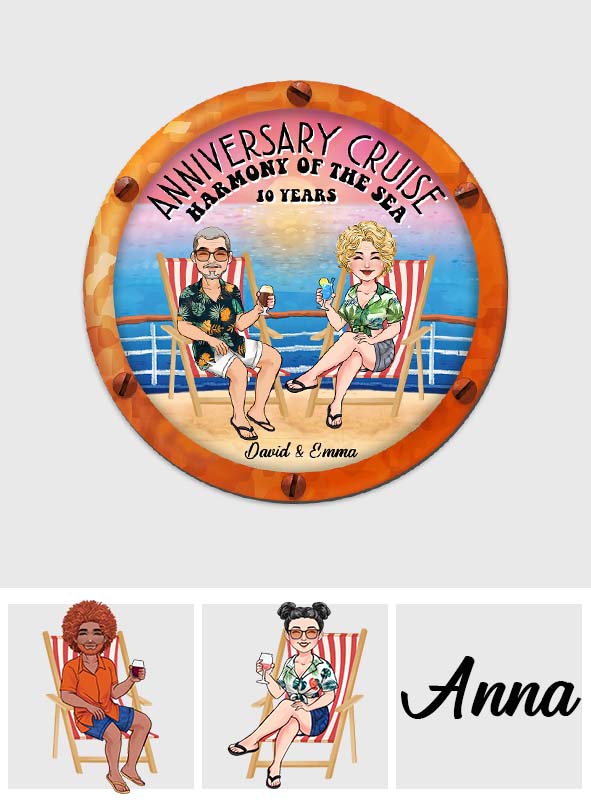 Anniversary Cruise Door Decorations - Personalized Cruising Magnet