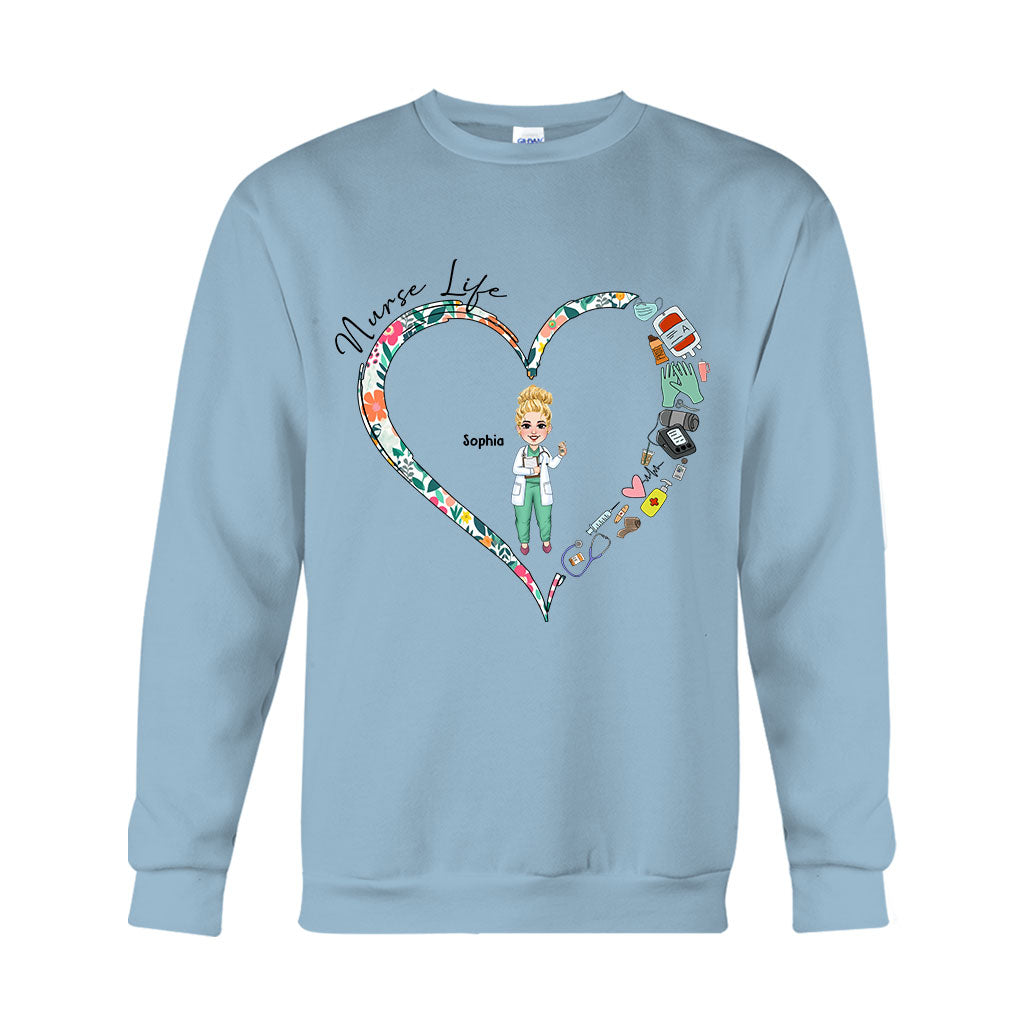 Nurse Life - Personalized Nurse T-shirt And Hoodie