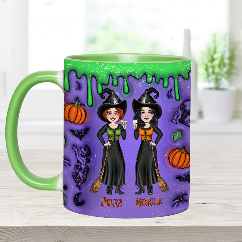 We're Not Sugar And Spice And Everything Nice - Personalized Bestie Accent Mug