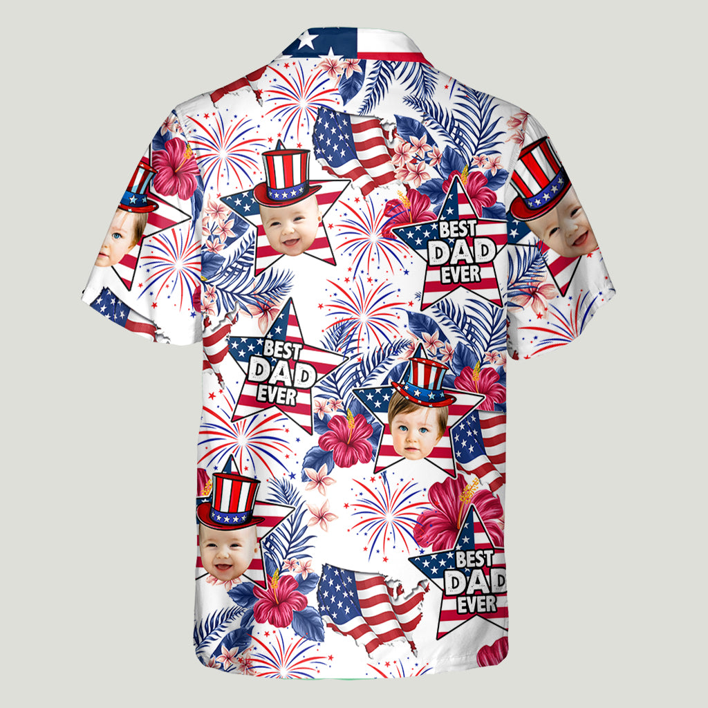 Best Dad Ever - Personalized Father Hawaiian Shirt