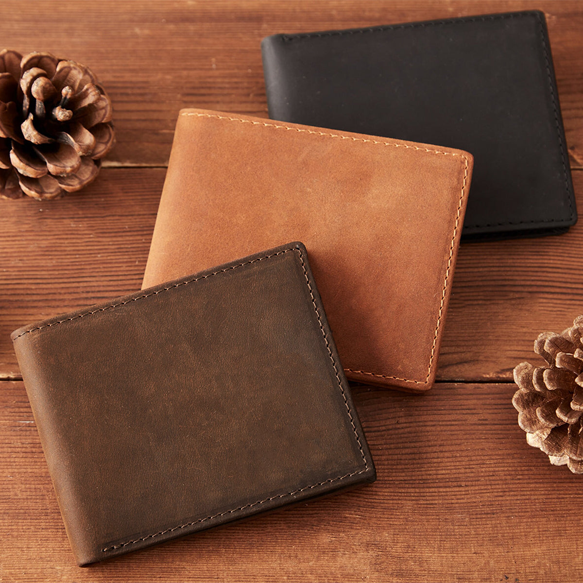 To My Son From Mom Dad Happy Father‘s Day Back View - Personalized Son Leather Wallet