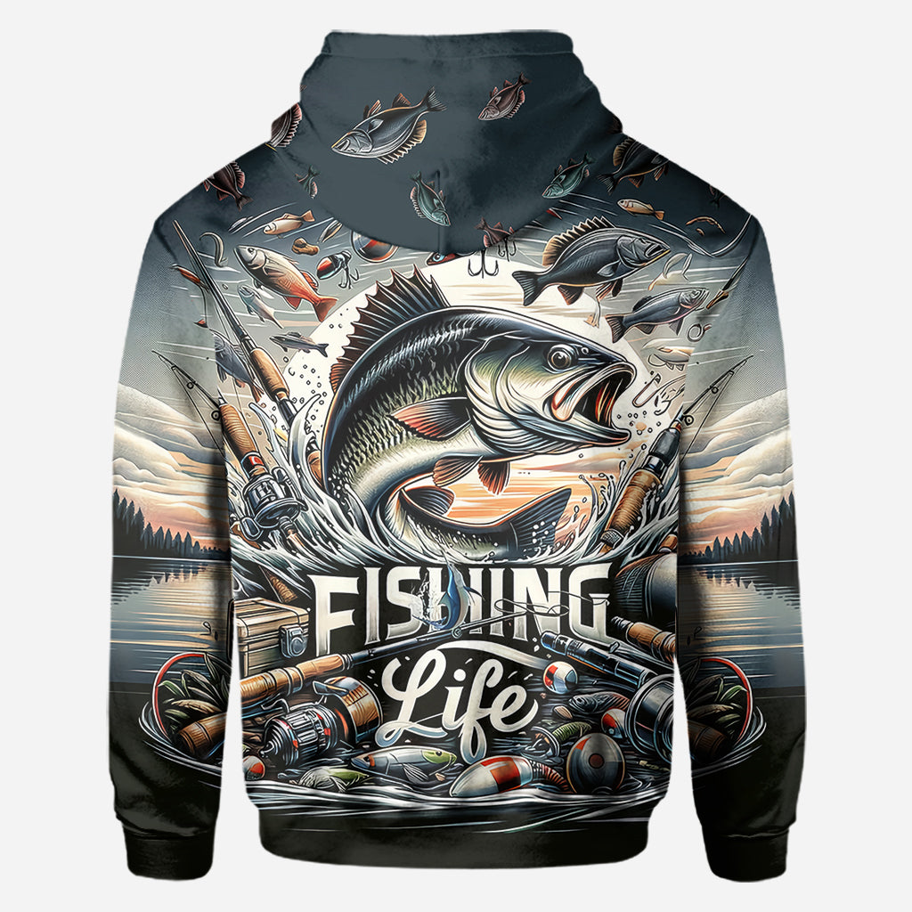 Fishing Life - Fishing All Over Shirt