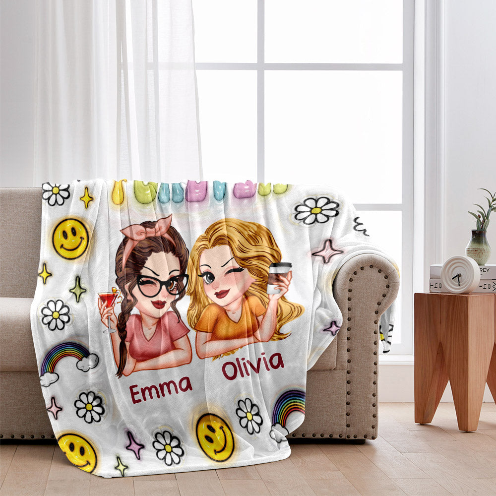 Besties Forever - Personalized Bestie Blanket