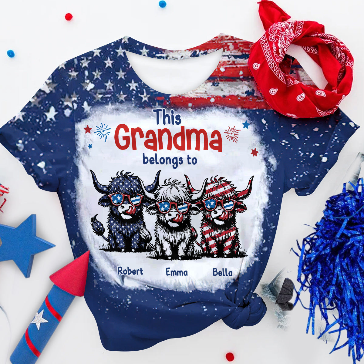 This Grandma Belongs To These Cuties - Personalized All Over Shirt