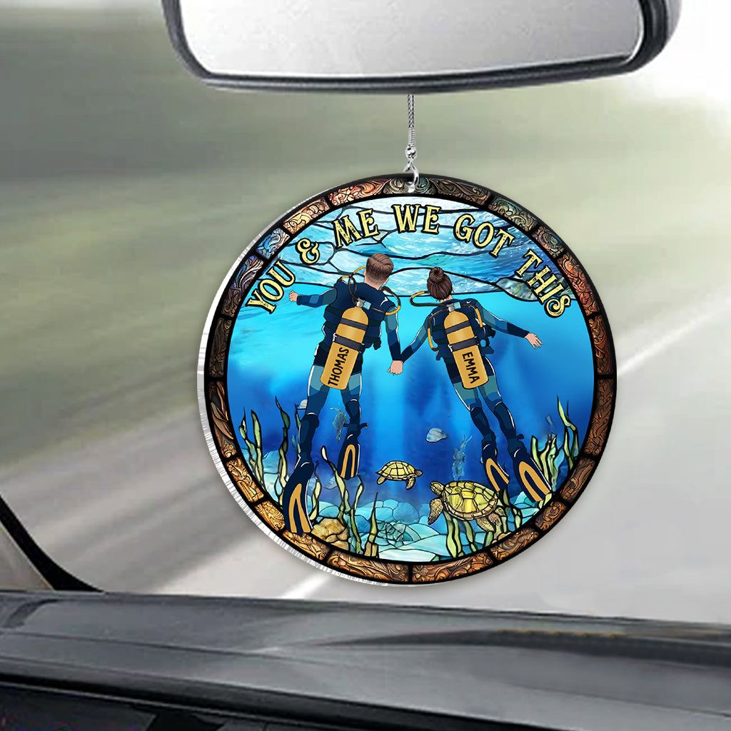 We Got This - Personalized Scuba Diving Custom Shaped Car Ornament