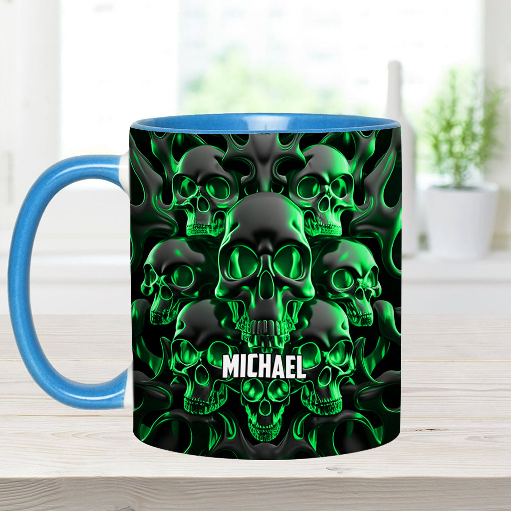 Melted Skull - Personalized Skull Accent Mug