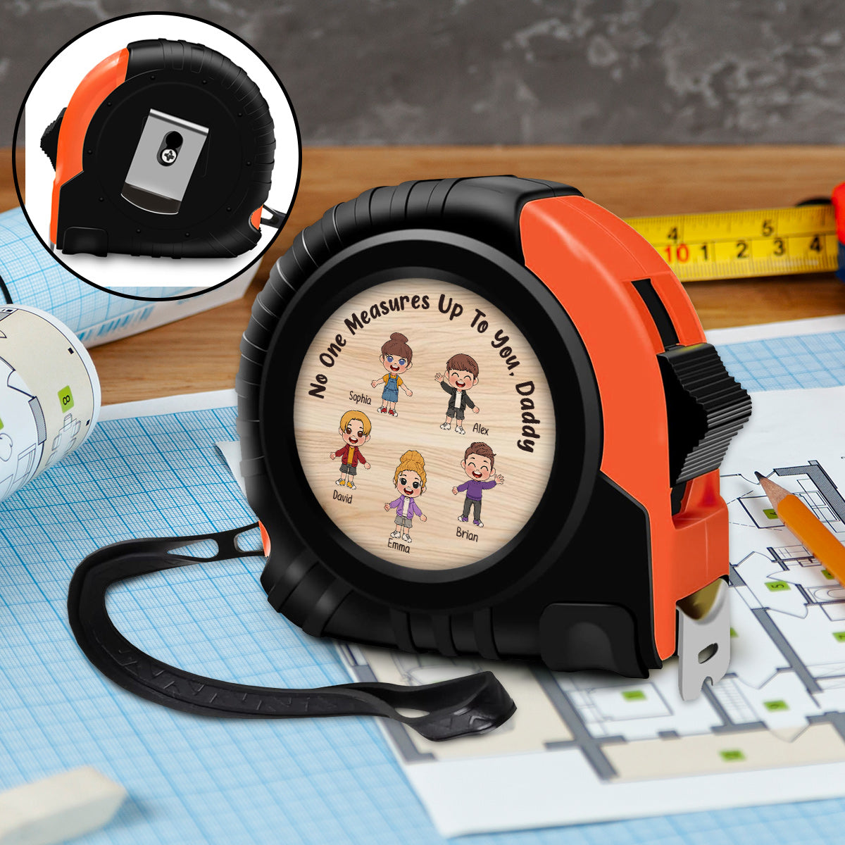 This Daddy Belongs To - Personalized Father Measure Tape