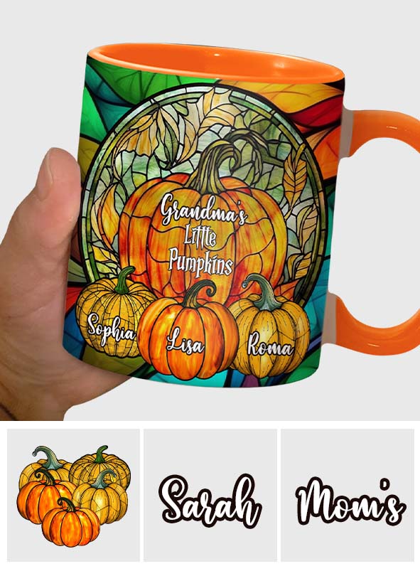 Grandma's Little Pumpkins Any Title - Personalized Grandma Accent Mug