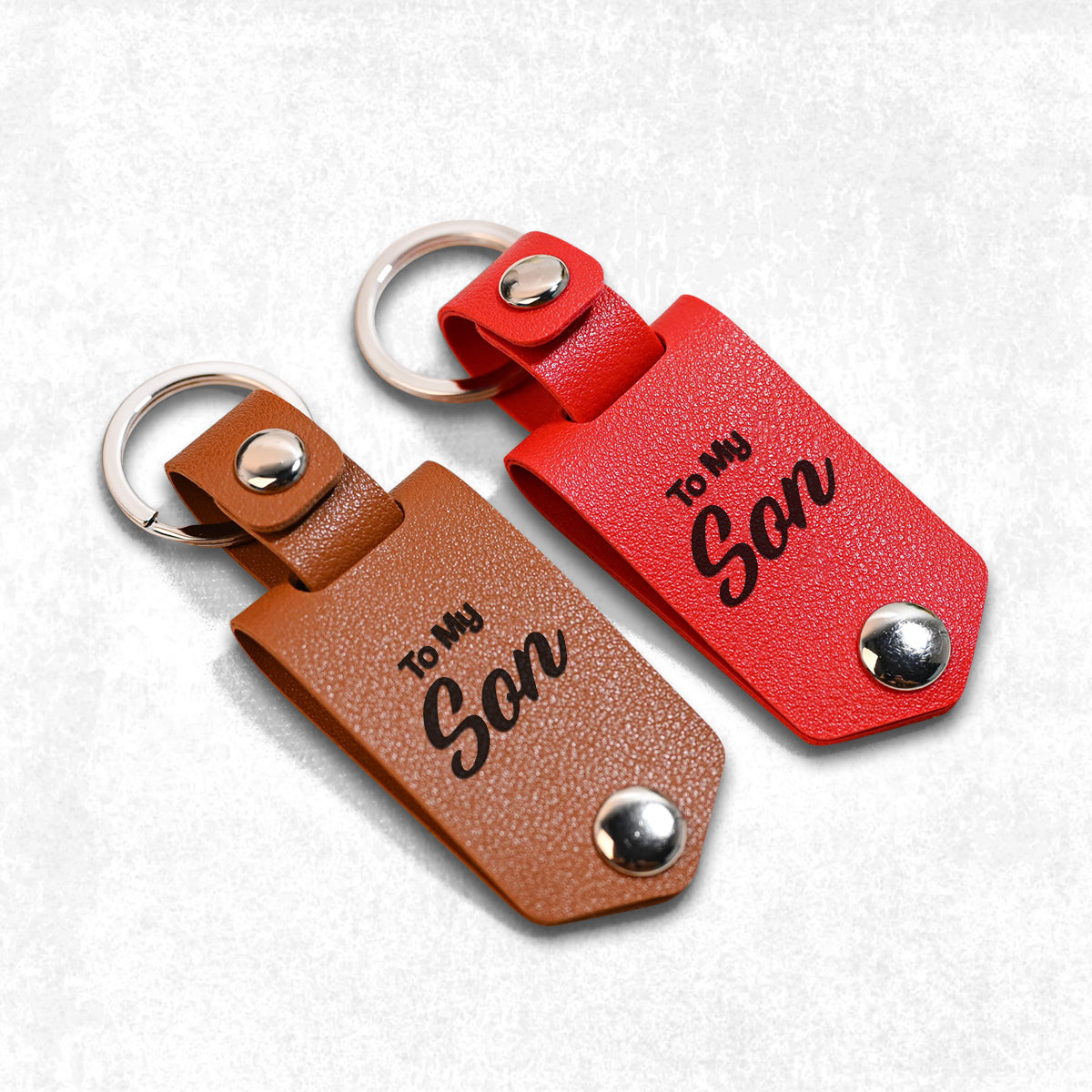 To My Son - Personalized Son Photo Album Keychain
