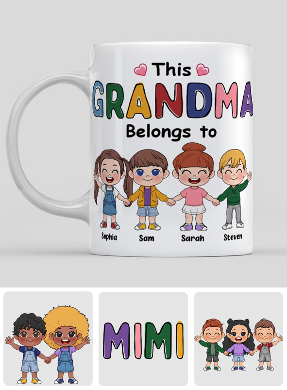 This Grandma Belongs To - Personalized Grandma Mug