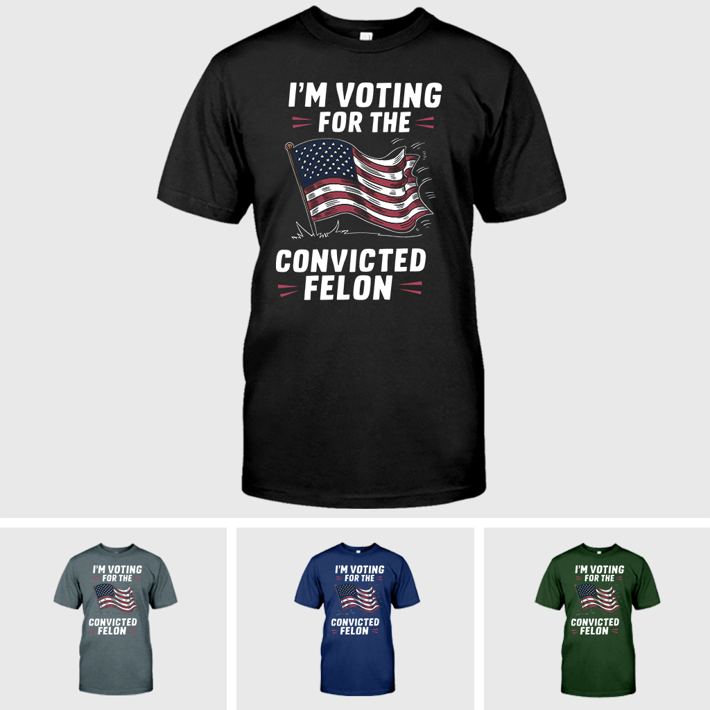 Trump-T-Shirt für verurteilte Straftäter, 2024 Trump-Shirt, republikanisches T-Shirt, Wahl-Shirt, MAGA-2024-T-Shirt, Donald-Trump-Wahl-Shirt