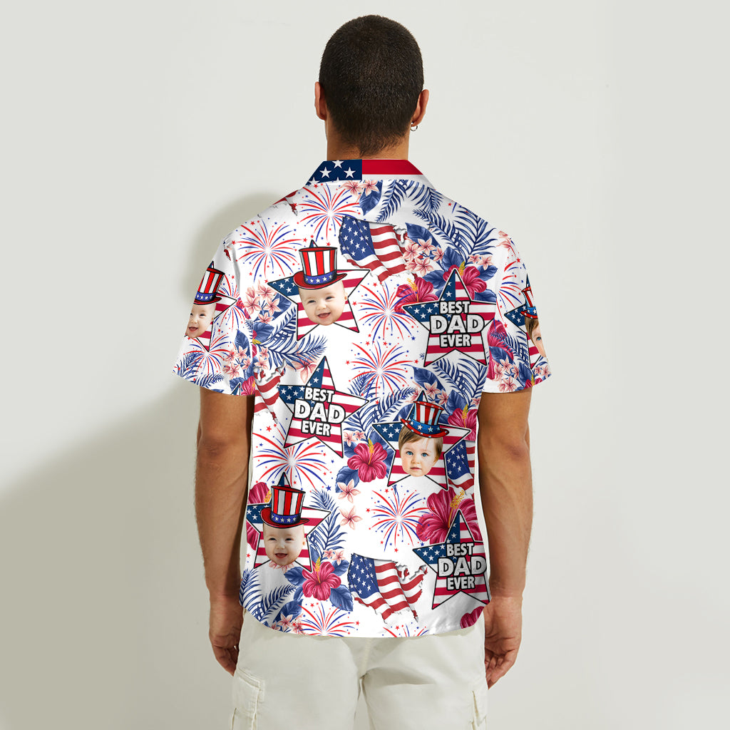 Best Dad Ever - Personalized Father Hawaiian Shirt