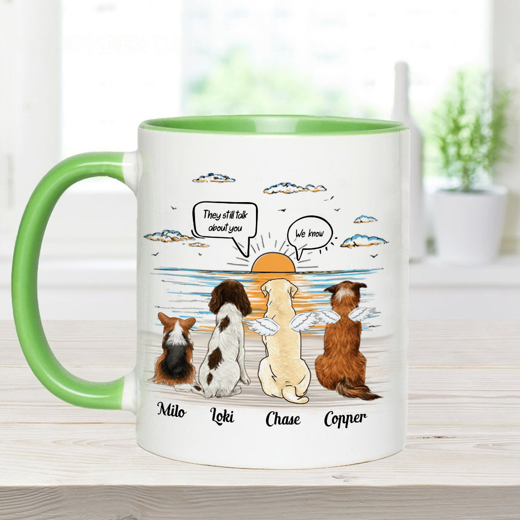 They Still Talk About You - Personalized Dog Accent Mug