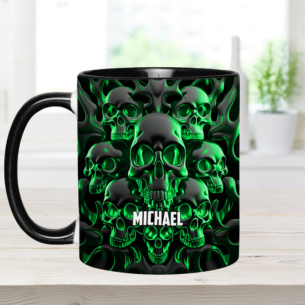 Melted Skull - Personalized Skull Accent Mug