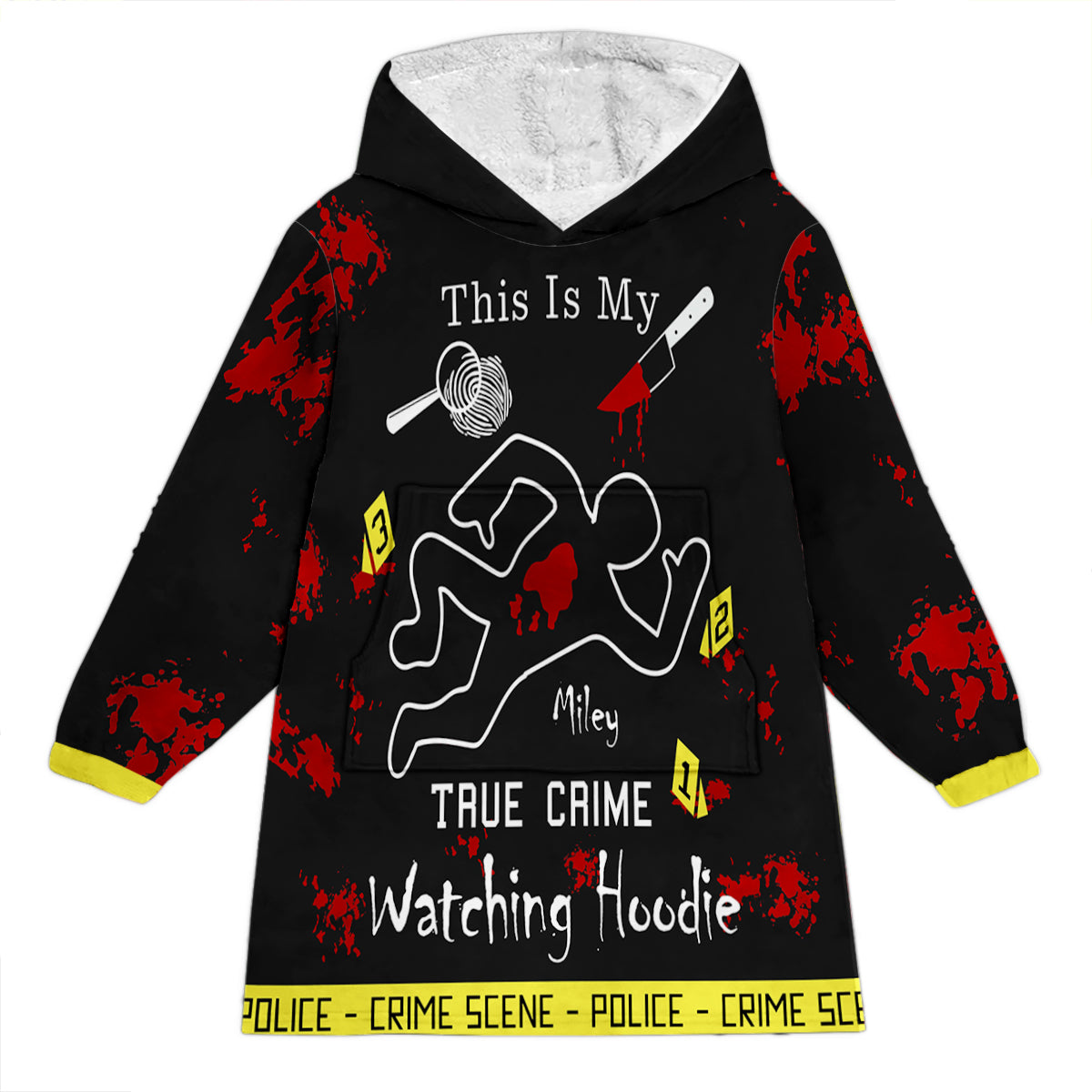 This Is My True Crime Watching Hoodie - Personalized Blanket Hoodie