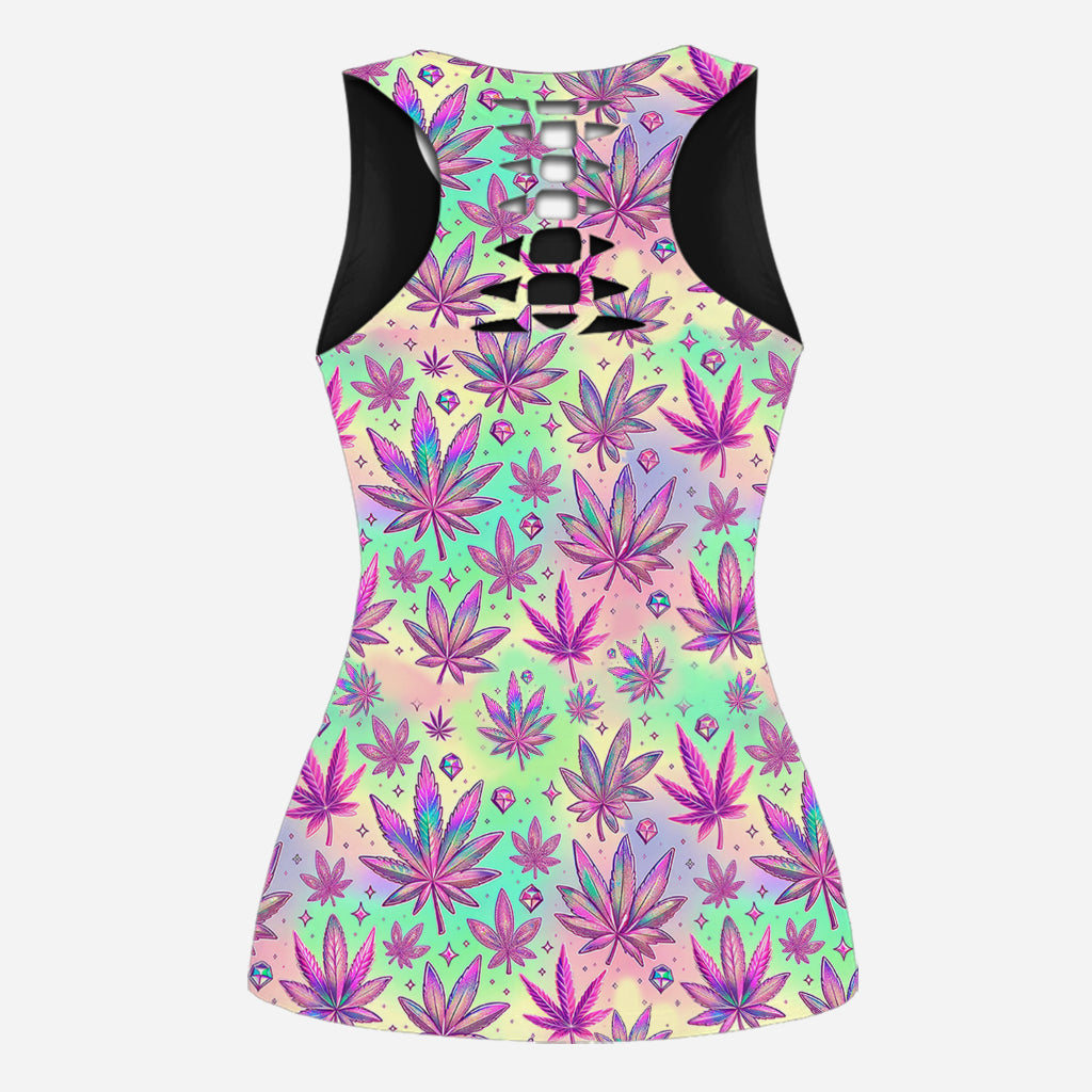 High Maintenance - Personalized Weed Hollow Tank Top and Women Shorts