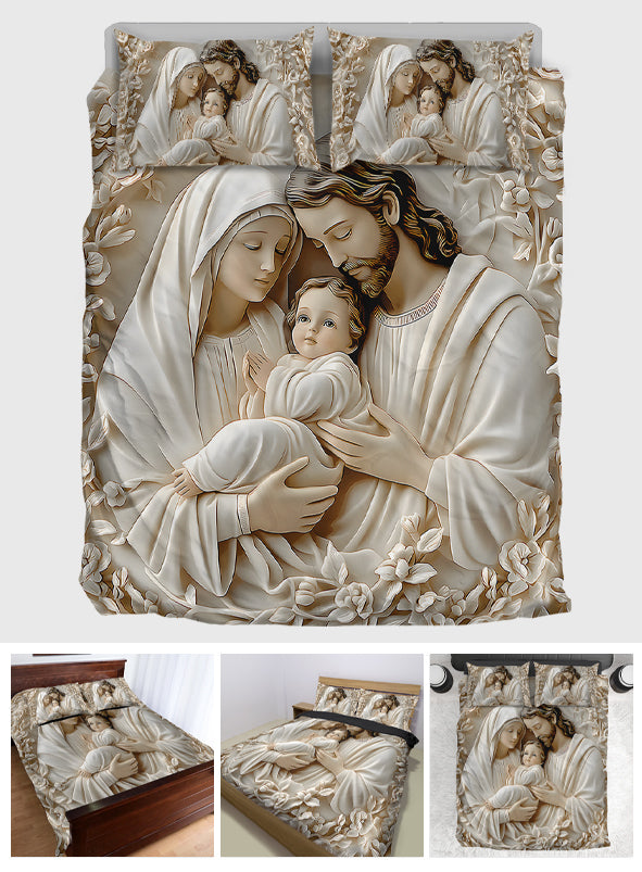 Die Heilige Familie – Christliches Bettwäsche-Set