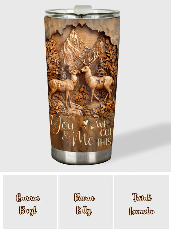 We Got This - Personalized Couple Tumbler