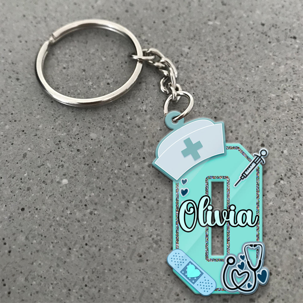 Nurse Letter - Personalized Nurse Keychain