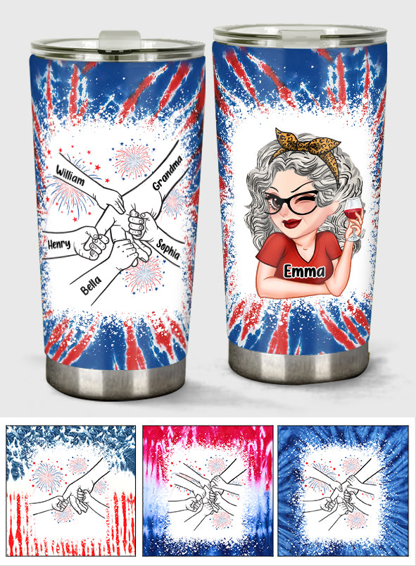 Grandma's Life 4th Of July - Personalized Grandma Tumbler