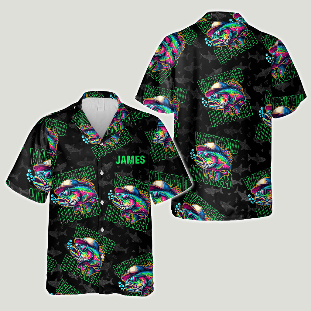 Weekend Hooker - Personalized Fishing Hawaiian Shirt