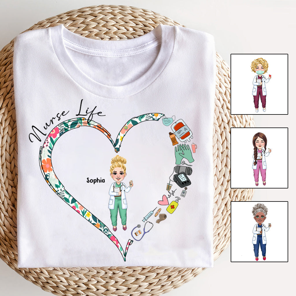 Nurse Life - Personalized Nurse T-shirt And Hoodie