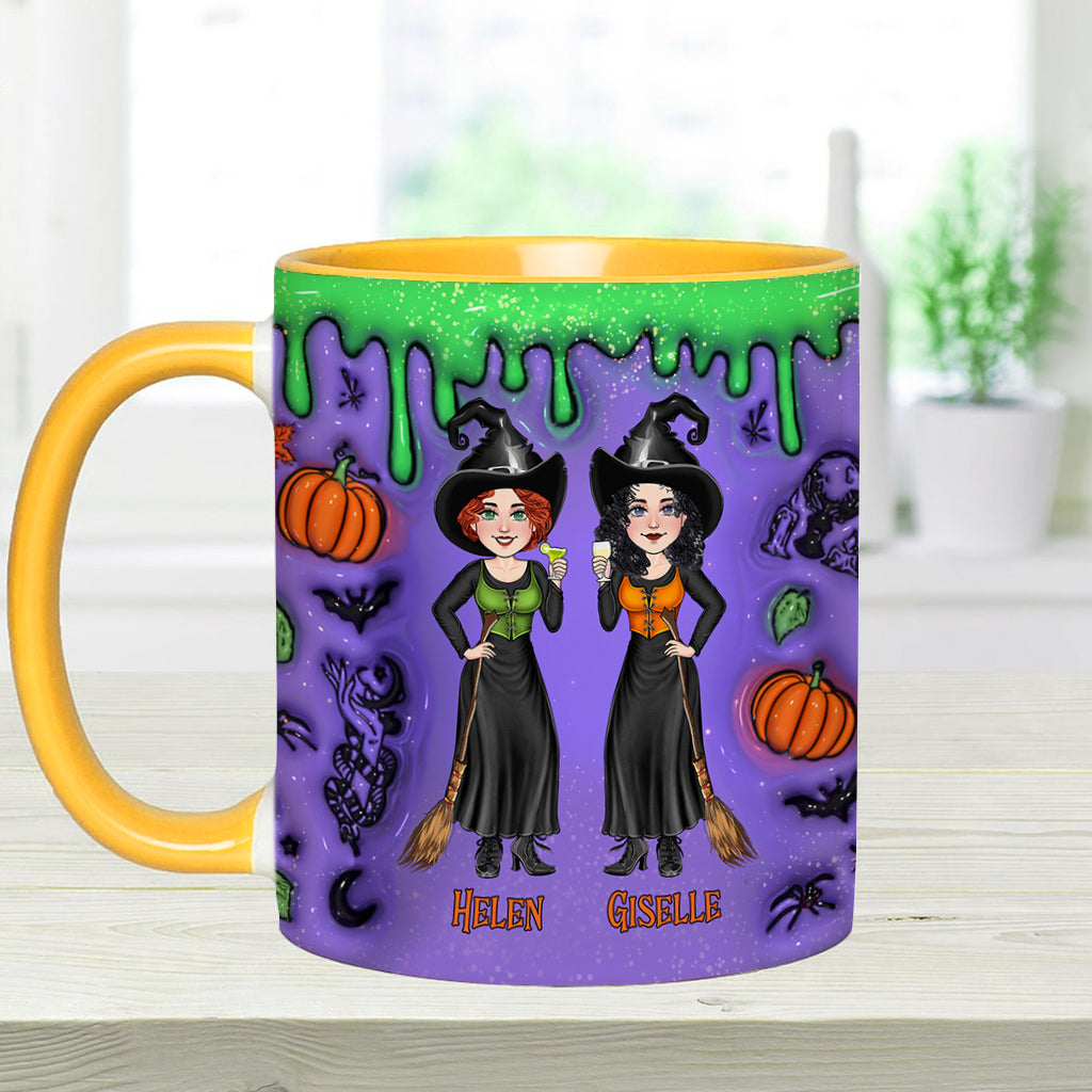 We're Not Sugar And Spice And Everything Nice - Personalized Bestie Accent Mug