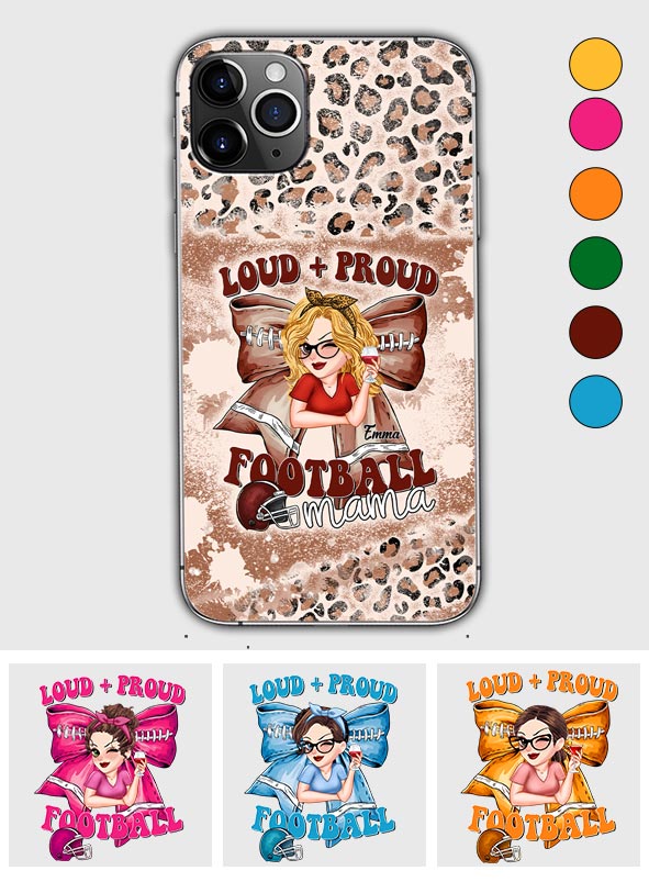 Coque de téléphone transparente personnalisée « Football Loud Proud » (Tous titres)