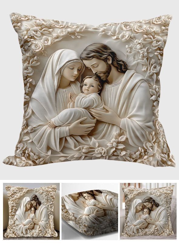 The Holy Family - Christian Throw Pillow