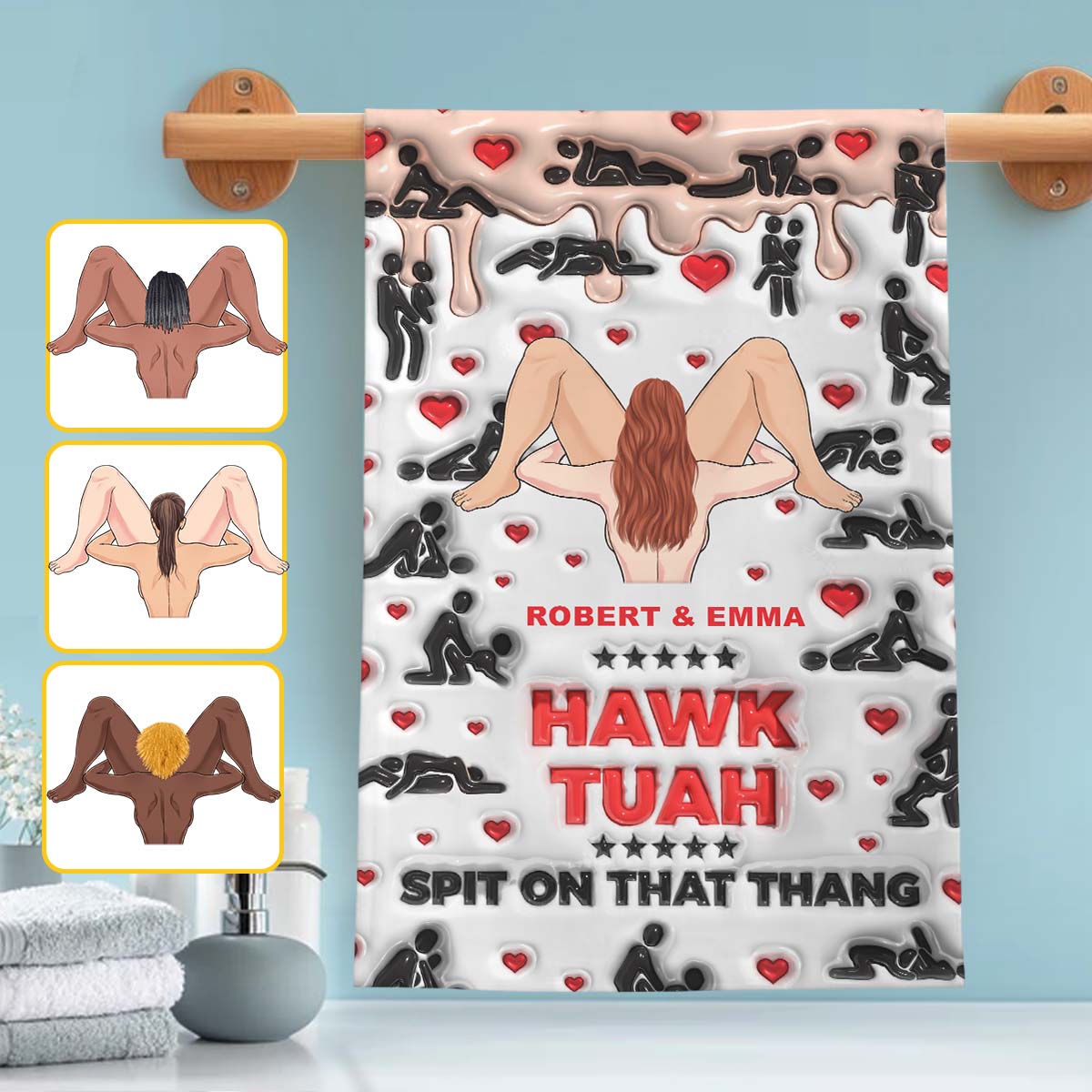 Spit On That Thang - Personalized Couple Towel