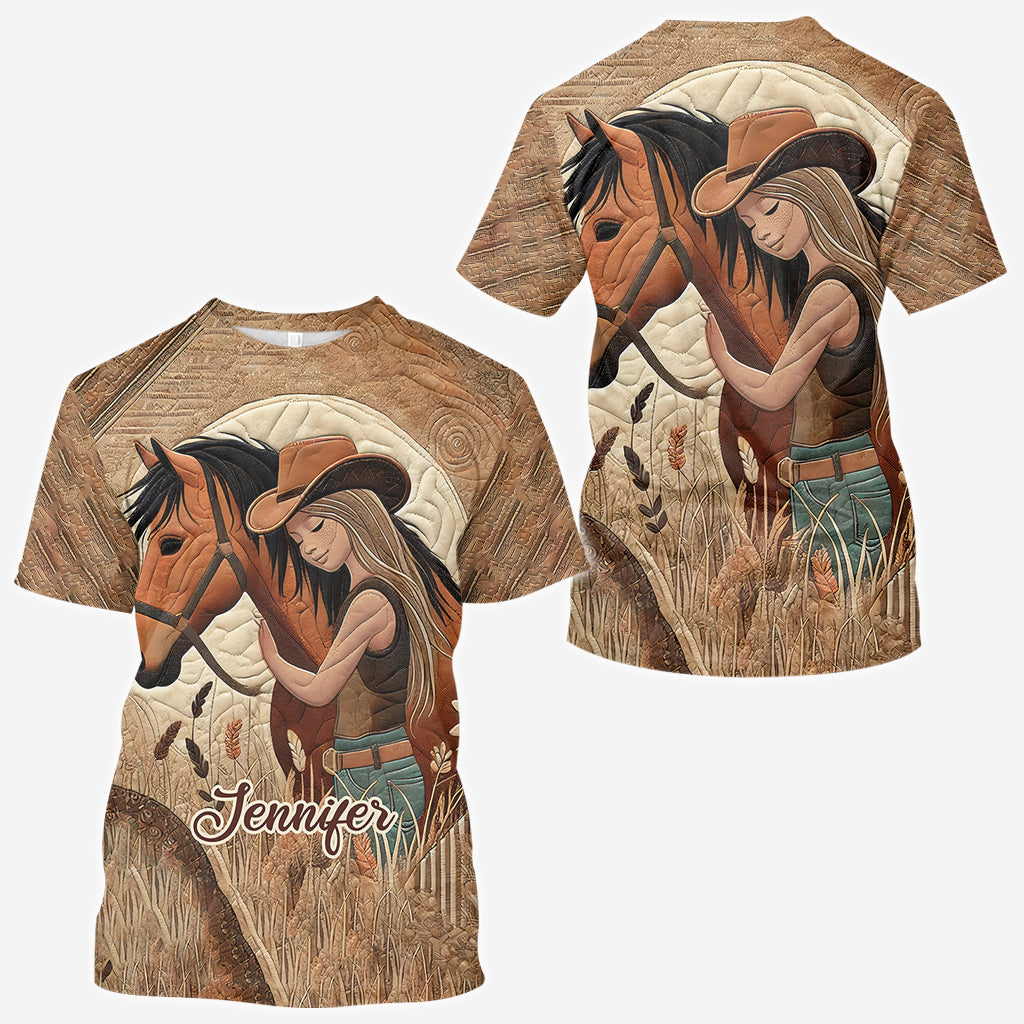Horse Lovers - Personalized Horse All Over Shirt